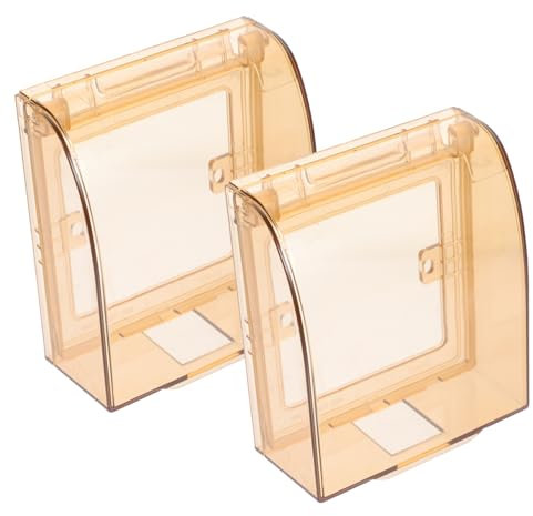 KONTONTY 2stücke Schalterabdeckung Für Von Kleinkindern Steckdosenabdeckung Kindersicher Schalterabdeckung Für Wandstecker Steckdosenschutz Transparent