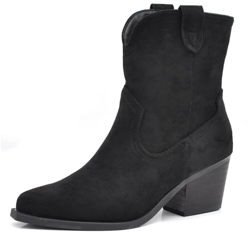 IF Fashion Scarpe da Donna Stivali Stivaletti Cowboy Western Camperos Texani Etnici 80-9