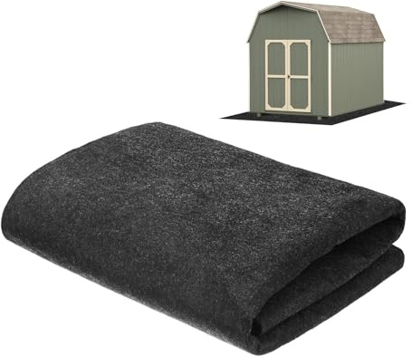 M METERXITY Outdoor Storage Shed Mat, 3.3x5 FT Waterproof Small Shed Flooring Mat for Patio Furniture Floor Protecting from Wear/Liquid/Dust/Oil, Non-Slip Carport Pad [Grey]