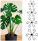 4 supporti per steli di piante in plastica per piante rampicanti foglia fiore anello di supporto per stelo riutilizzabile supporti per piante d'appartamento paletti di supporto per piante