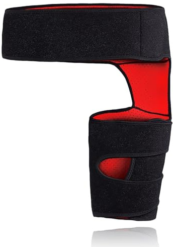 Goosom Oberschenkelbandage, Oberschenkel Kompression, Verstellbare Unterstützung für Hip, Groin, Kniesehnen, Oberschenkel, Quad Hamstring ET49D