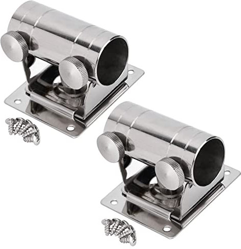 rieder 2X StäNder für Angelschirm, Verstellbare StäNderhalterung für Schirmhalter Aus Edelstahl für Angelbox