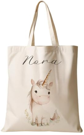 Manufaktur Liebevoll Stoffbeutel mit Namen Stofftasche Personalisiert Kinderbeutel Kindergarten Wechselwäsche
