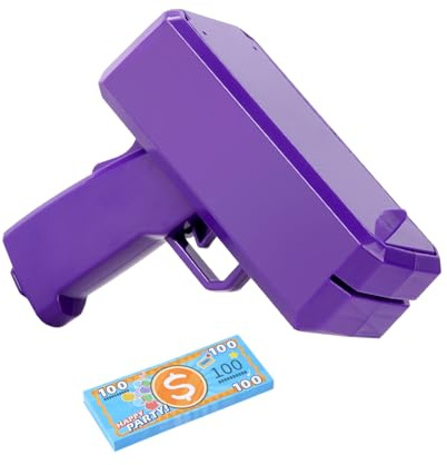 Geldspray-Maschine – automatische Geldpistole, Handpistole in Form von | Bargeld | Realistische Reichtumspistole für Partys, Veranstaltungen, Geburtstage