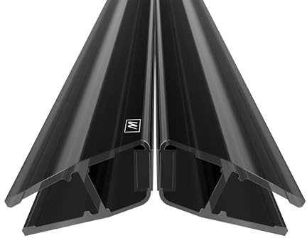WAKA® Premium SET Magnet - Duschdichtung & Duschtür PRO-M3 Duschdichtungen für Duschtüren Optisch Schwarz-Transparent, Dichtung Dusche Glastür 6-8mm, 200cm Duschtürdichtung 135° möglich