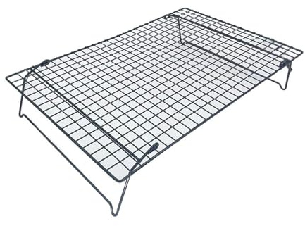 DOSERTY Grille de refroidissement antiadhésive à une seule couche - Outil de cuisson pour pâtisseries professionnelles - Accessoires de cuisine - Économie d'espace