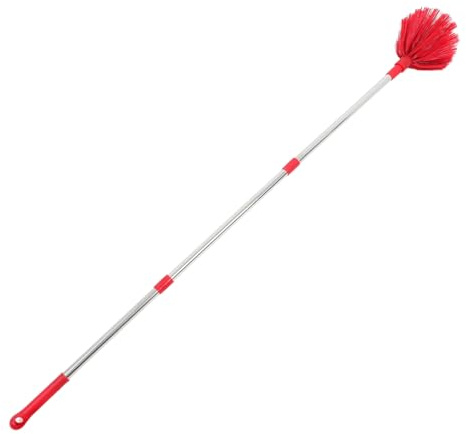 Beavorty Pulizia Ragnatele con Lunga Scopa Duster Estensibile per Soffitti Ventilatori e Finestre Setole Dure per ed Esterni Ergonomica