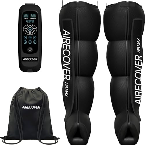 Pressotherapie für Zuhause, Beinmassagegerät mit 4 Kammern zur Verbesserung der Durchblutung und Lymphdrainage, Recovery Boots für Muskelentspannung und Schmerzlinderung (M:160-175 cm)