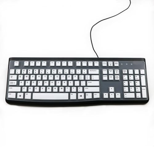 Tastaturabdeckungen für K120 MK120, kabelgebunden, ergonomisch, wasserdicht, Silikon-Tastatur-Hülle