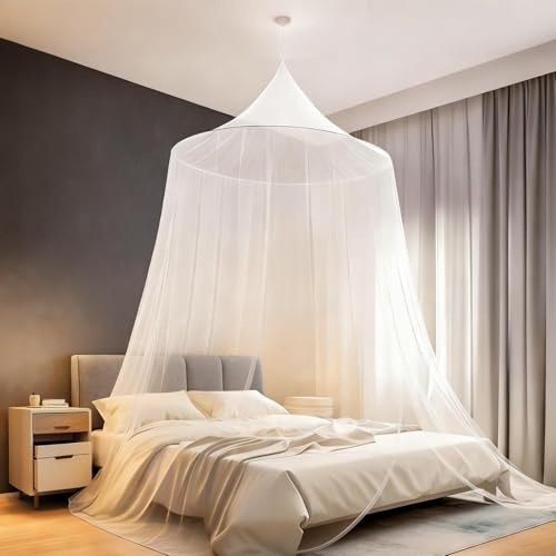 Atmungsaktives Faltbares Moskitonetz für 1,40m Bett | Dichtes Netz, Für Zuhause & Outdoor