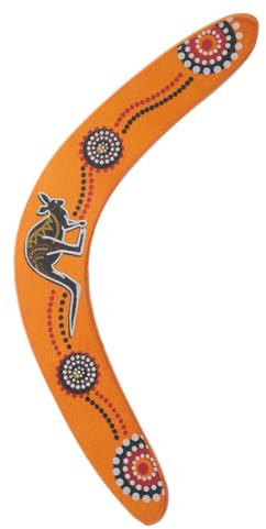 MAGICLULU Bois Boomerang Volant Sportif V-Forme 33x2,5x0,5cm Jouet D'extérieur pour Garçon et Filles et Adultes Activité de Plein Air Jeux de Lancer et Vol D'entraînement