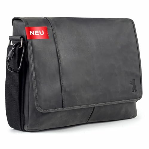Berliner Bags Vintage Umhängetasche X-Berg, Messenger Bag aus Leder, Schultertasche für Damen und Herren