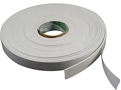 Cinta de sellado de fibra cerámica ignífuga, cinta aislante para resistencia a altas temperaturas y aislamiento acústico, 25 mm x 4 mm x 15 m