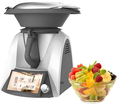 Robot Culinaire avec Balance et bol 3 L, Appareil de Cuisson Intelligent avec recettes en ligne, moteur 1500 W, température réglable, écran TFT, nettoyage facile