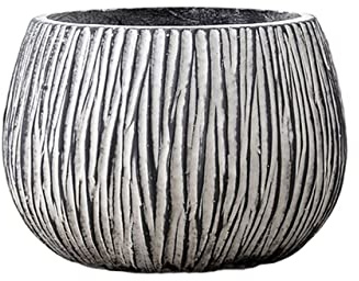 Grande vaso per piante da interno in cemento con fori di drenaggio, per orchidee e ficus, perfetto per soggiorno e piante da esterno
