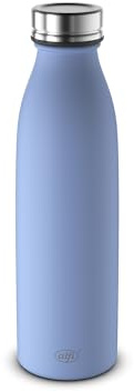 alfi PURE BOTTLE Isolierflasche 0,50 l, 24 h kalt, polar blue mat | 12 h heiß, Kohlensäurefest, auslaufsicher, Edelstahl Trinkflasche, pulverbeschichtete Oberfläche, blau