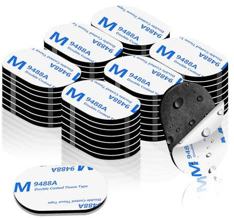 Monsensiy 48PCS Double Sided Sticky Pads Heavy Duty,50x30mm Extra Strong Waterproof Adhesive Pads, Double Sided Mounting Tape for Walls,Pictures Hanging,Mirrors,Heavy Objects.