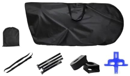 Homyl Copribici per Il Trasporto, Accessori di Grande capacità, Protezione per Bici da Strada, Protettivo per Esterni, Borsa per Il Trasporto, con Accessori