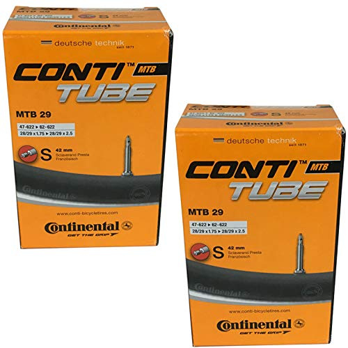 Continental MTB 29 Tubo Interior, Unisex, Negro, 29'', Juego de 2