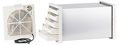 Déshydrateur séchoir à thermostat tunnel inox 5 plateaux plastique