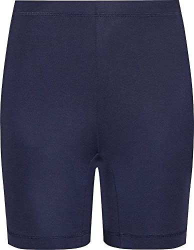 Galaxy Mart UK Girls/Boys Cotton Lycra Cycling Shorts Kids Childrens School Gym Dance Shorts (Navy, 11-12 Years)