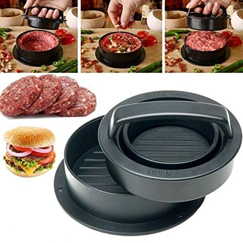 Gshy Presse à Hamburger 3 en 1 Presse à Steak Haché Différentes Tailles Machine à Burger pour Cuisine Viande hachée Grill ou Poêle Anti-adhésif