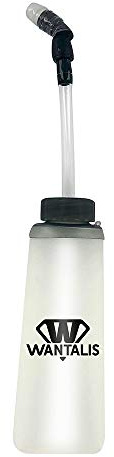 Wantalis Hydraflask 500 ML flasque Souple Garantie sans BPA, avec Paille, Compatible avec Tous Les Sacs de Running avec Poche Avant (7,5 x 13 x 3,5 cm)
