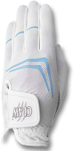 CaddyDaddy Claw Golf Gloves for Women | Flex-Mesh Design for Cool Ventilation | Lasts 3-5 Times Longer Than Leather | Silicone-Web Coating for Maximum Grip | Machine-Washable | White | LH-Small
