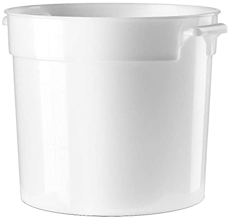 Forgast Contenitore Rotondo per Alimenti 6 Litri in Polipropilene, Contenitori per Zuppa Da Asporto, da -5º C a +70º C, Sicuro per Gli Alimenti, Ermetico, Contenitore da Cucina