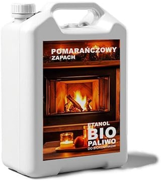 20L Bioethanol Premium 100% für Bio Alkohol für Kamin ORANGENDUFT 5x4 Liter