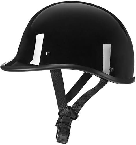 retrò Casco Scodella Portatile Mezzi Caschi Jet, Mezzo Casco da Motociclista Vintage Caschi Casco A Scodella Scooter Motorino ECE Omologato Mezzo Elmetto da Moto retrò