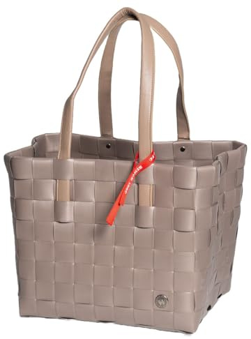 Witzgall WORLD OF BASKETS ICE-BAG Klassik PU Lederhenkel 5050-52-0U Einkaufstasche, Einkaufskorb, Shoppertasche, 37x24x28/53 cm