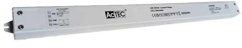 Alimentation Super Slim 24 V 200 W, Dimmable DALI2 Push Bouton Réglable, Tension constante, Led Driver Type Ballast, 450 x 32 x 23 mm
