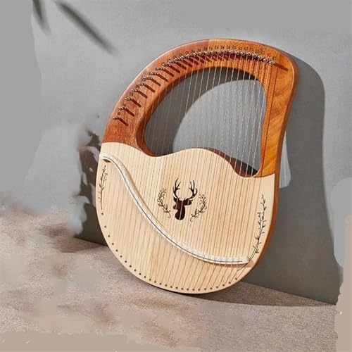 harfe instrument Lyraharfe 32 Saiten Harfe Aus Massivem Mahagoniholz Tragbares Musikinstrument