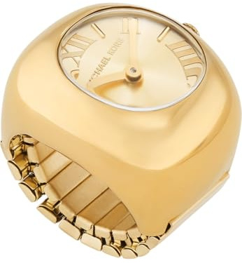 Michael Kors Damen Analog Quarz Uhr mit Edelstahl Armband MK4847, Gold