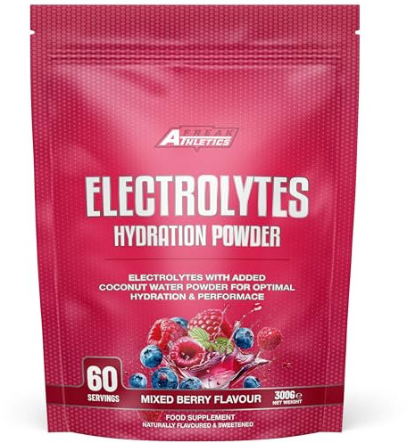 Freak Athletics Electrolytes Powder - 300g Flavoured Electrolytes Naturally Flavoured & Sweetened (300g, Berry)