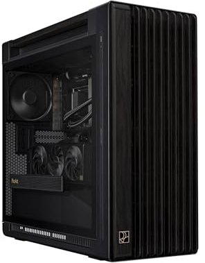 ASUS ProArt PA602 Wood Edition - Tempered Glass Panel E-ATX case, 420 mm Radiator Support, 1x 140 mm + 2X 200 mm pre-Installed Fans, Power Lock Latch, Tool-Less PCIe mounting, USB 20Gbps Support