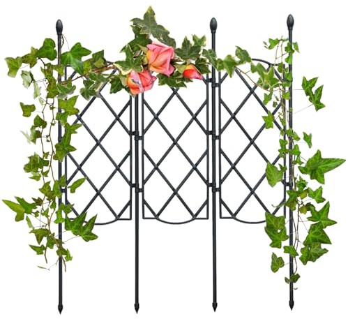 Treillis de Jardin pour grimpantes | Support de Fleurs de Jardin superposées, | Entraîneur d'escalade pour de Jardin antirouille pour en Pot, légumes et concombres