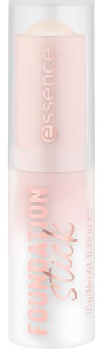 essence FOUNDATION stick, Nr. 70, Nude, pflegend, abdeckend, weichzeichnend, natürlich, vegan, ölfrei, ohne Konservierungsstoffe, ohne Parabene, 1er Pack (10g)
