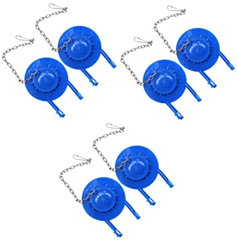 DOITOOL 6pcs Ball Valve for Toilet Cistern Flush Valve Core Easy Install Fit Drain