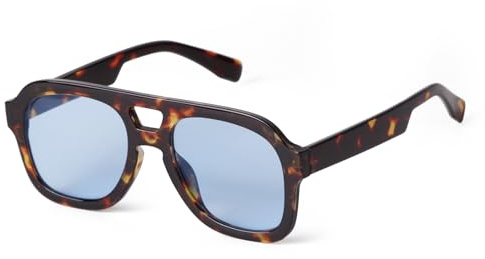 ADEWU Gafas de Sol Retro Unisex Años 70 Doble Puente UV400 Protección Lentes Grandes
