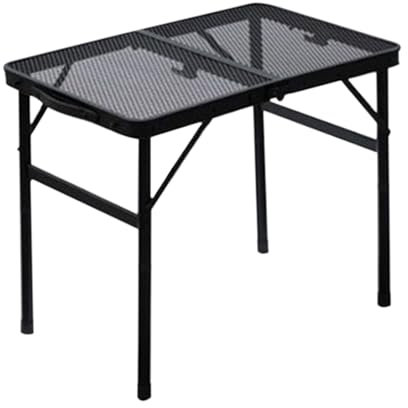 Mesa de camping – Mesa de comedor plegable | Mesa plegable de camping con altura ajustable | Mesa de picnic portátil ligera al aire libre | Mesa auxiliar de parrilla de barbacoa | Altura ajustable