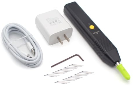 LeTkingok Cuchillo de Corte Ultrasónico DIY, Cortador Portátil Premium para Impresiones 3D, Madera, Plástico y PCB con 5 Cuchillas y Cargador Rápido PD