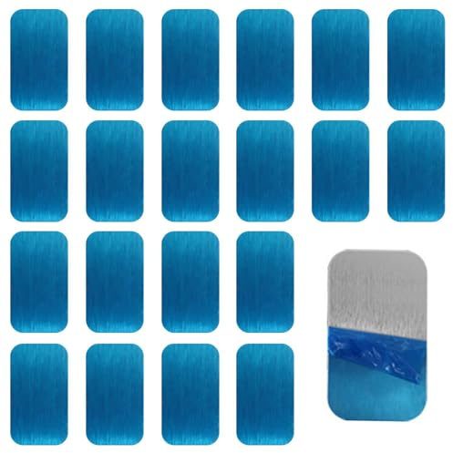 BIFHIG 20 Pezzi di Patch Magnetici Rettangolari, Magneti Metallici Autoadesivi, Accessori per La Sostituzione della Lampada, Adatti per Luci E Luci A Induzione.