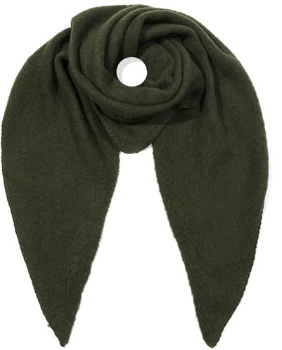 irisaa Damen Schal XXL, weiche flauschige dreieckstuch, Deckenschal Herbst Winter Dreieck Halstuch für Frauen und Mädchen, Lang Kuschelig 190 * 80cm, Schal Farben 2020:Olive Grün