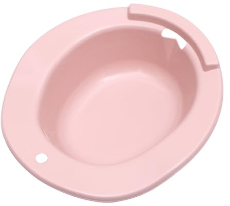 COSMEVIVI Rosa Sitzbad aus Pp mit Rutschfreiem Design und Aufhängeöse für Schwangere und Senioren zur Komfortablen und Hygienischen Pflege nach Geburt
