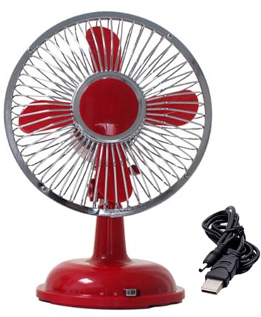 Dcfbkl Ventilador de escritorio USB con ángulo de ajuste, 2 velocidades, mesa oscilante de 5.7 pulgadas, regalo con ángulo de ajuste