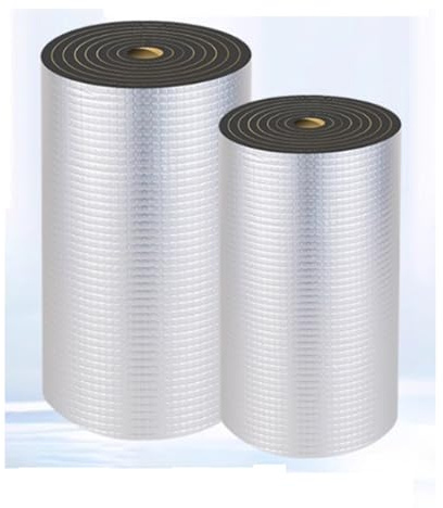 Isolant Thermique Auto-adhésif Rouleau Réfléchissant en Mousse D'aluminium，Barrière de Vapeur Isolant Thermique ， for sols, toits, portes de garage et camping-cars.(1*10m/3.2*33ft,15MM(THK))