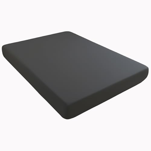 byepica Protège-matelas noir et gris pour grand lit, 150 x 200 cm, drap-housse imperméable, couche en TPU, anti-impuretés, lavable en machine