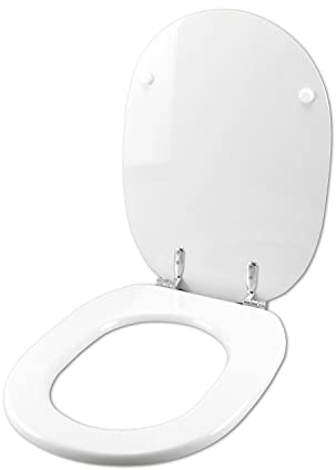 Copriwater Ideal Standard LINDA BIANCO Cerniera Cromo-Sedile-Asse Wc